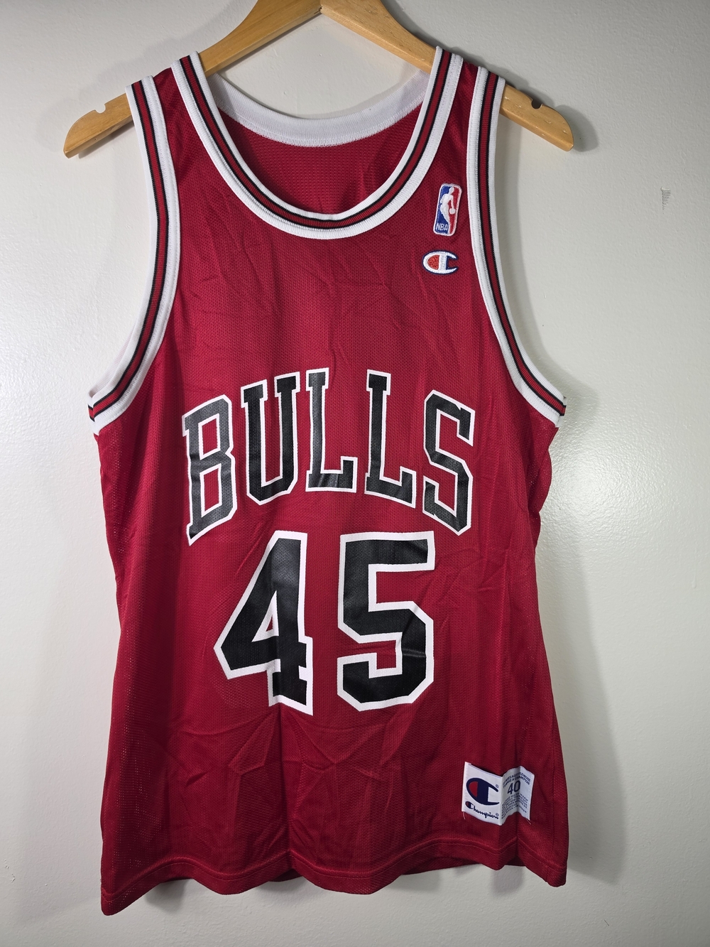 Vintage 1990s Champion Chicago Bulls Michael Jordan #45 Jersey - Size 40 (S)
